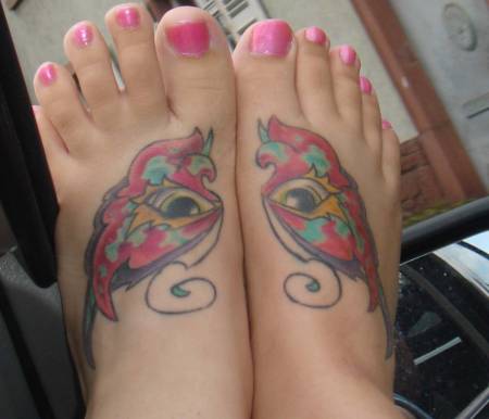Cute feet tattoos
