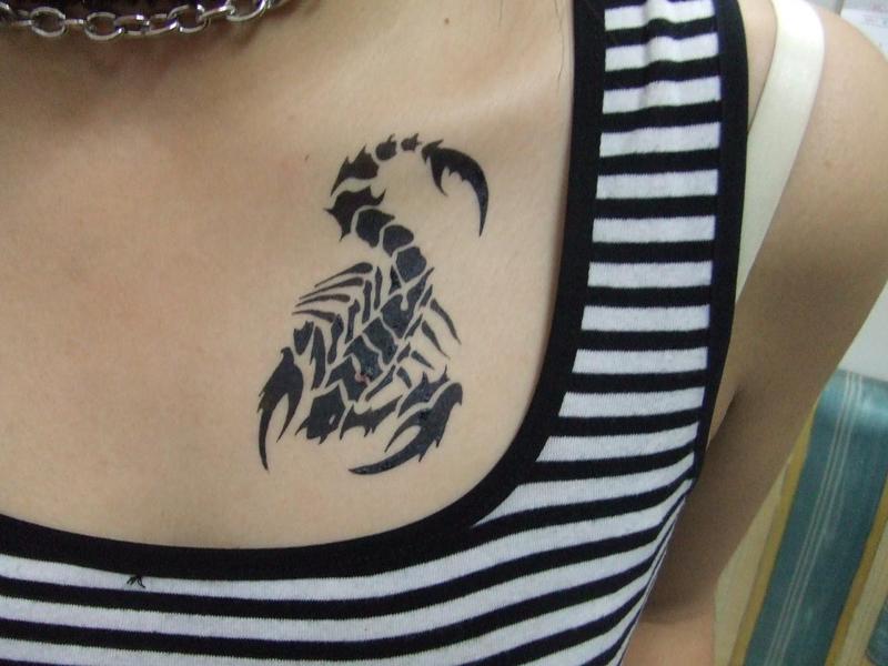 Tribal Scorpion tattoo cool Tribal Scorpion tattoo design for girls