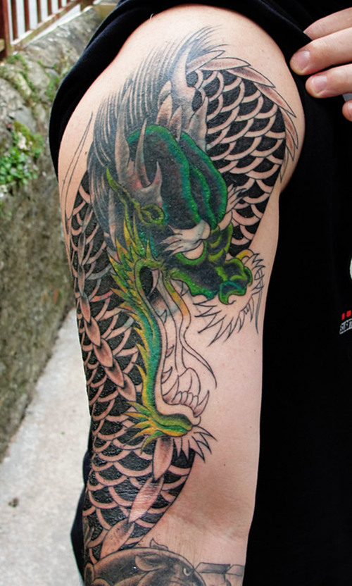 Dragon Sleeve Tattoo Designs for Men