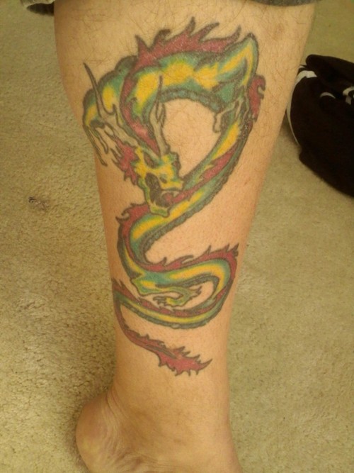 dragon tattoo designs for legs. and Dragon tattoo designs