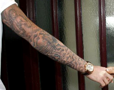 sleeve tattoo beckham angel sleeve tattoos for men