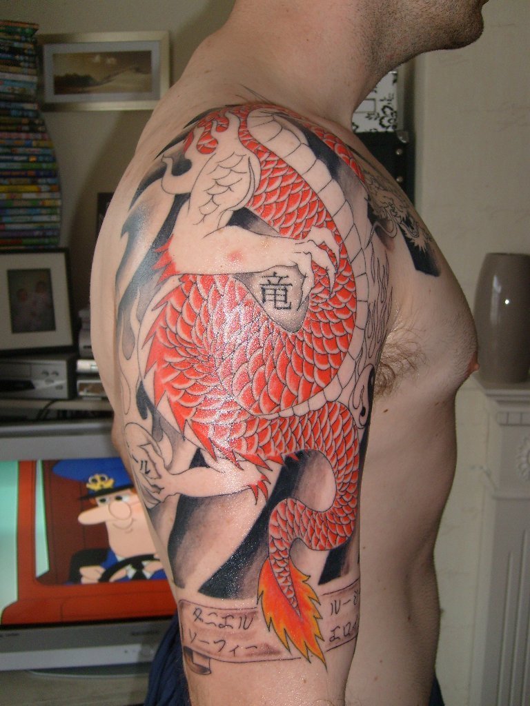 My phoenix tattoo (shoulder)