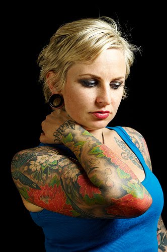 Filed under sleeve tattoos Women Tattoos 