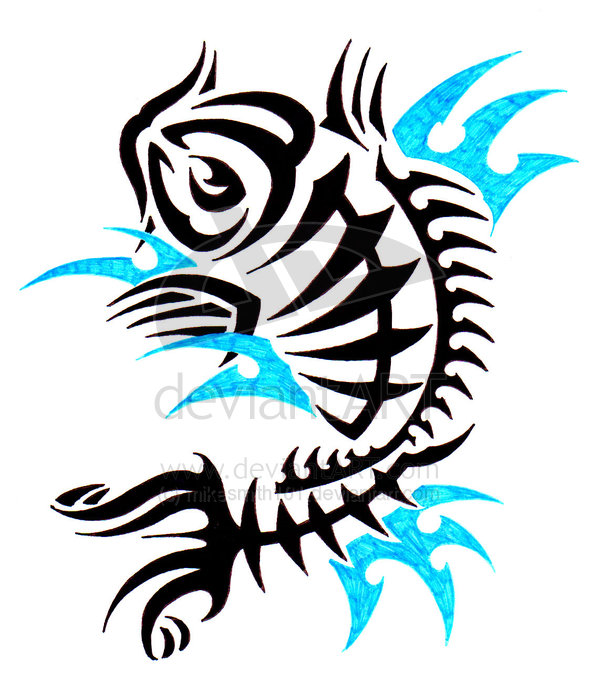 Tribal Koi Fish Tattoo Bend Of Japanese Tattoo And Tribal Tattoo