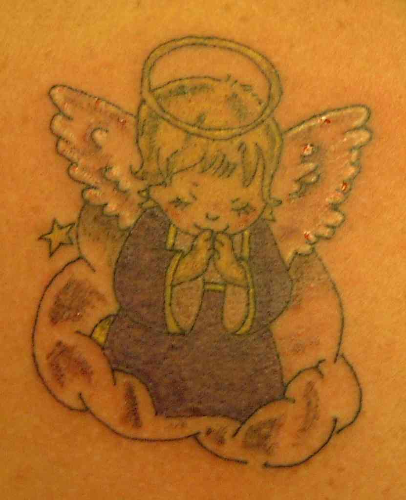Cartoon Angel Tattoos