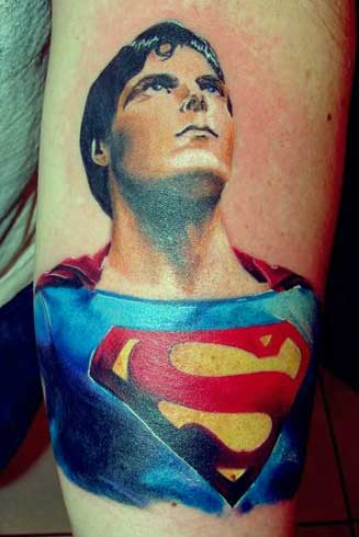Classic Superman tattoo