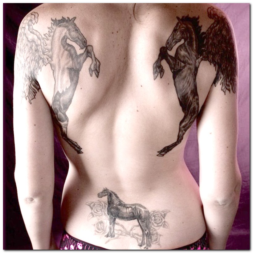 tribal horse tattoo. Horse Tattoos