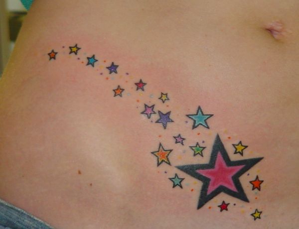 small tattoos for women on hip. Star Hip Tattoos