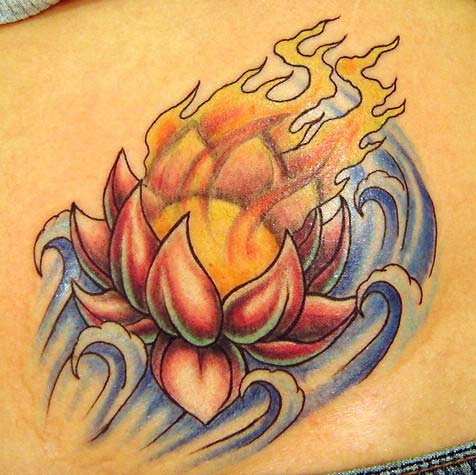 lotus tattoo flash